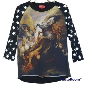 Asphalt Fall Of Phatoen Artwork & Stars Shirt sz M L
